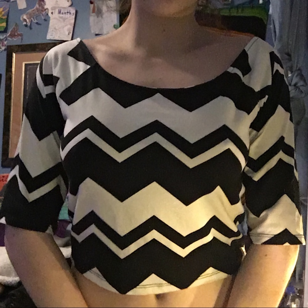 Chevron crop top